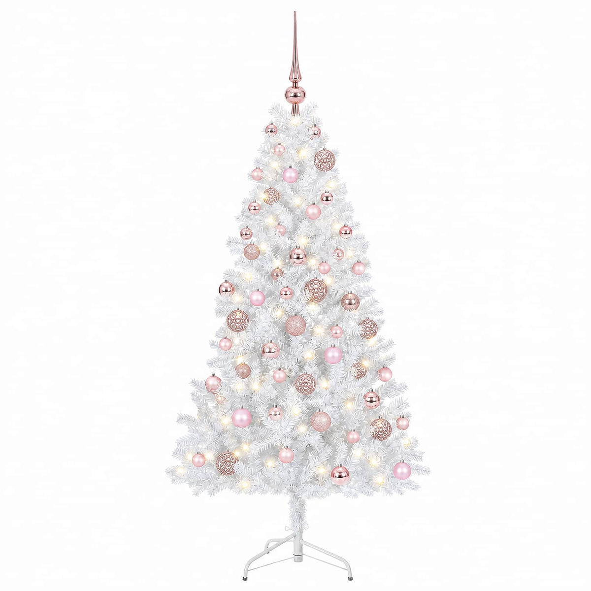 vidaXL Artificial Christmas Tree with Bauble 180 cm 300 LEDs