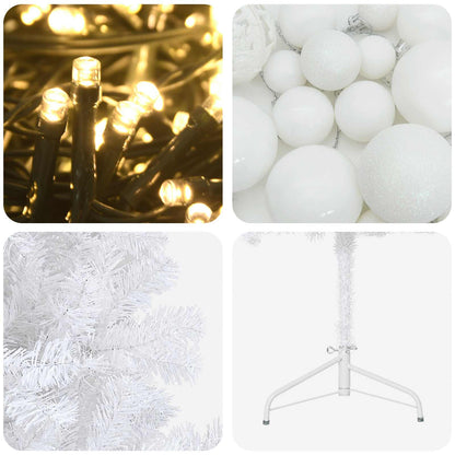 vidaXL Artificial Christmas Tree with Bauble 120 cm 150 LEDs