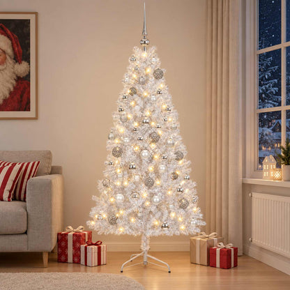 vidaXL Artificial Christmas Tree with Bauble 180 cm 300 LEDs