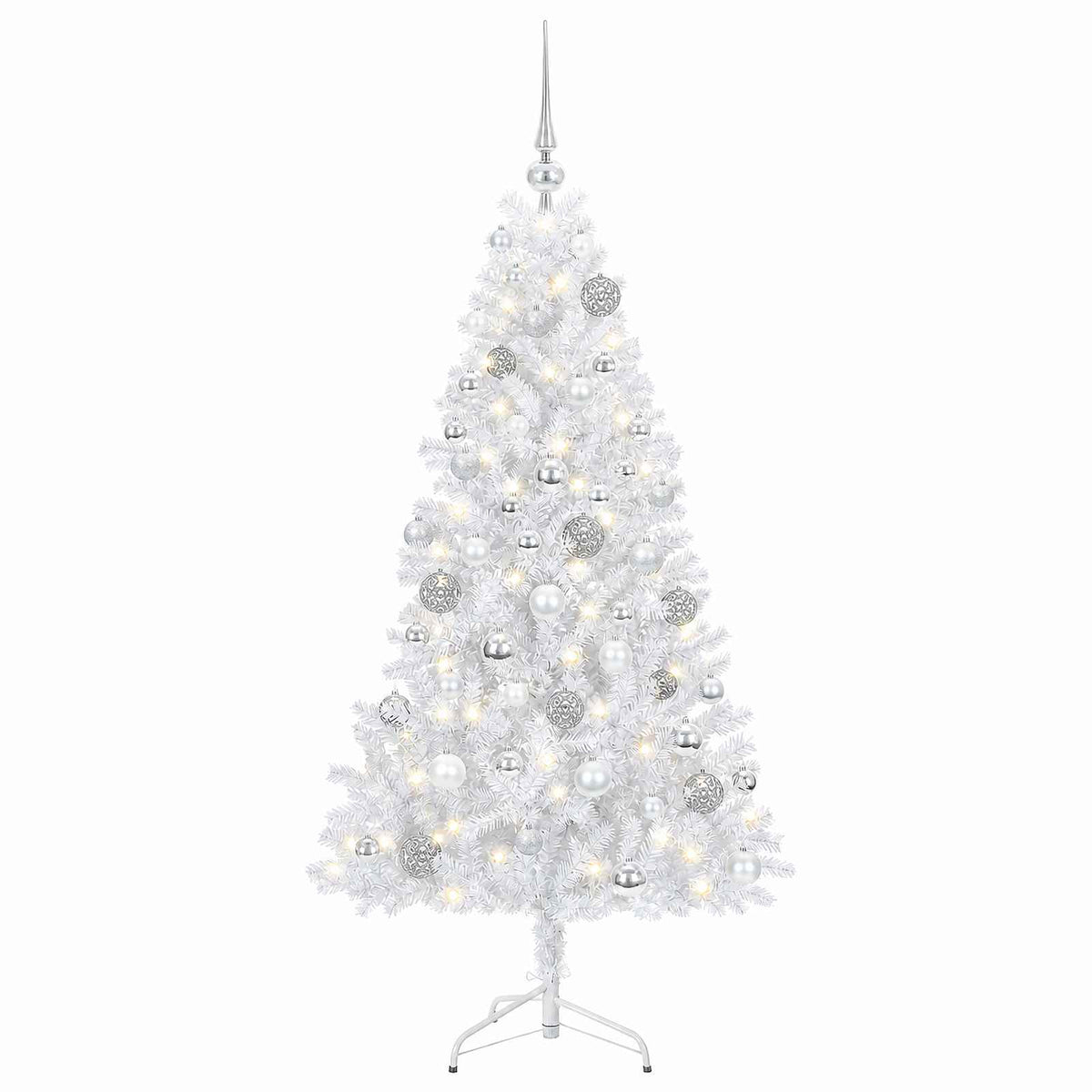 vidaXL Artificial Christmas Tree with Bauble 210 cm 300 LEDs