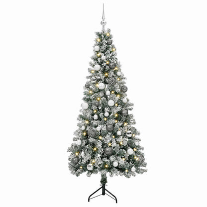 vidaXL Artificial Christmas Tree with Bauble 120 cm 150 LEDs