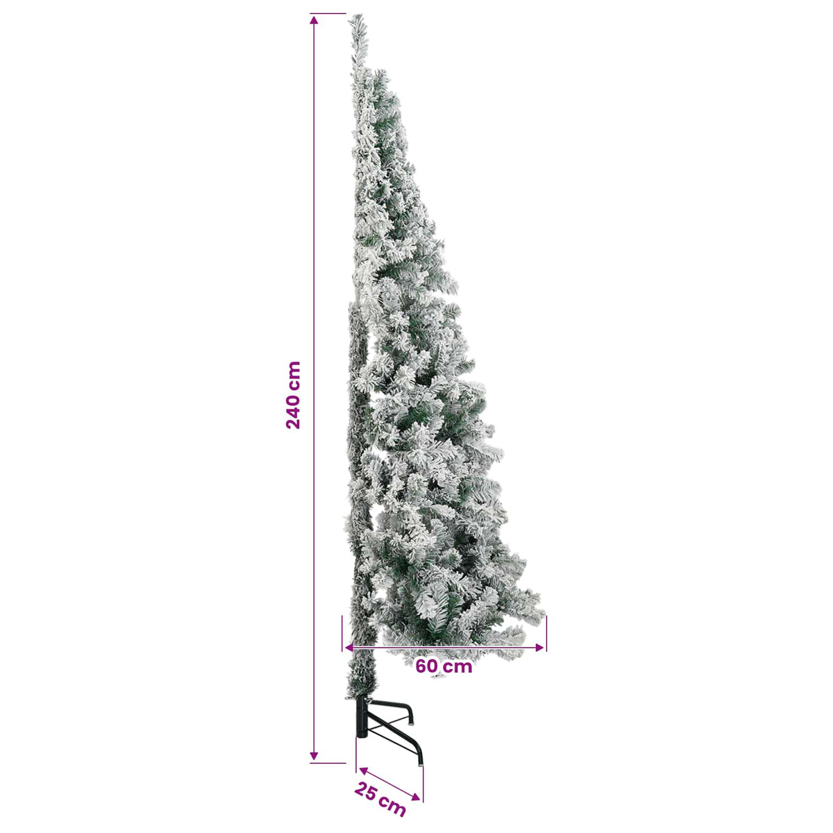 vidaXL Artificial Christmas Tree with Bauble 240 cm 300 LEDs