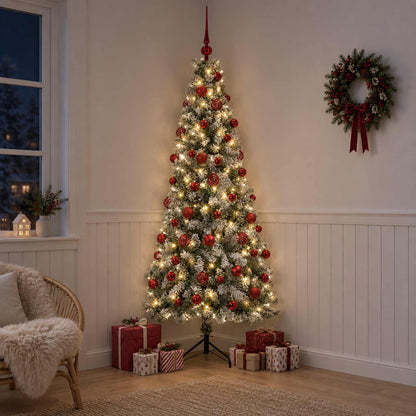 vidaXL Artificial Christmas Tree with Bauble 210 cm 300 LEDs