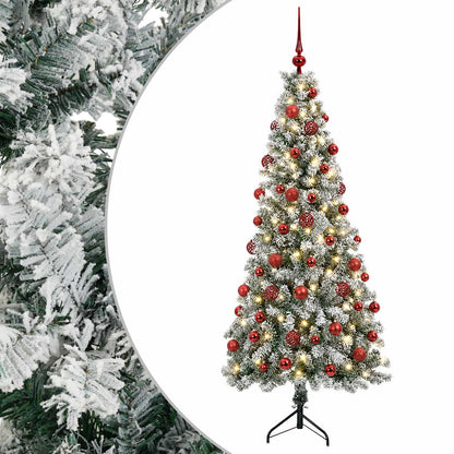 vidaXL Artificial Christmas Tree with Bauble 210 cm 300 LEDs