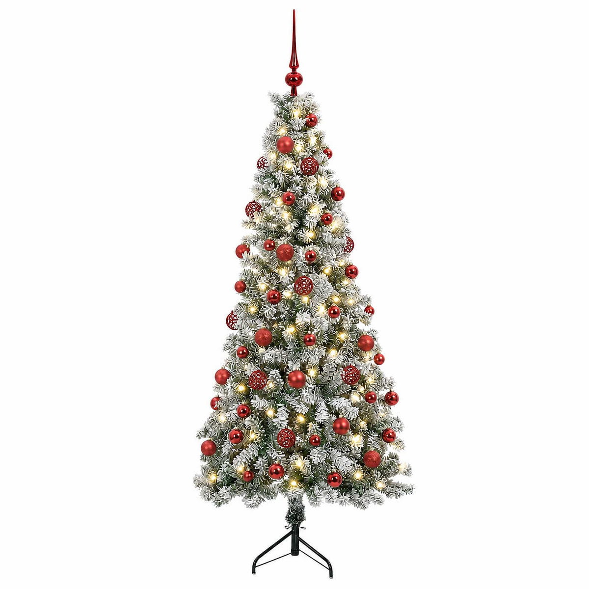 vidaXL Artificial Christmas Tree with Bauble 210 cm 300 LEDs