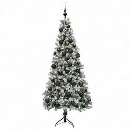 vidaXL Artificial Christmas Tree with Bauble 150 cm 150 LEDs