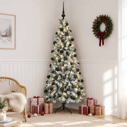 vidaXL Artificial Christmas Tree with Bauble 240 cm 300 LEDs