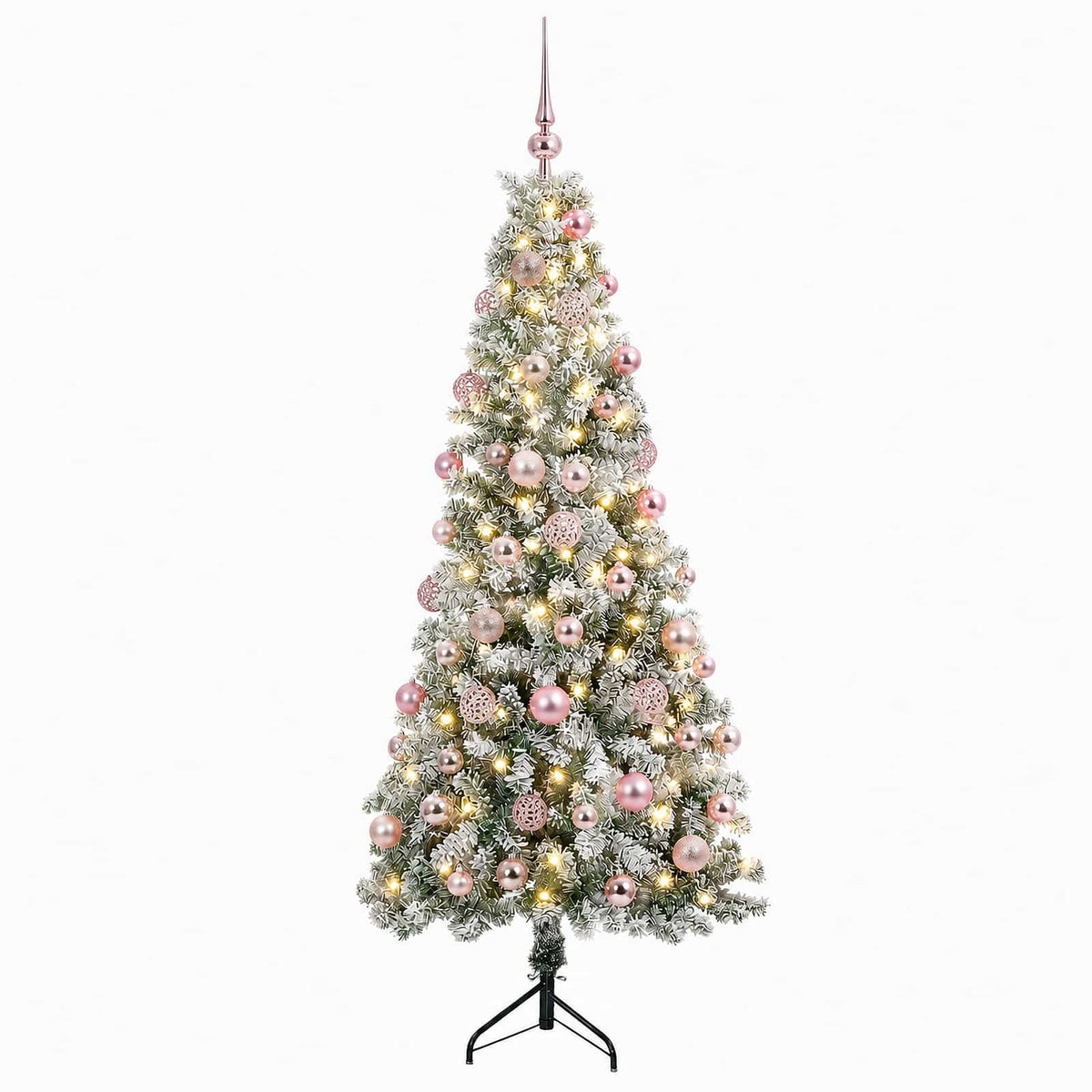vidaXL Artificial Christmas Tree with Bauble 210 cm 300 LEDs
