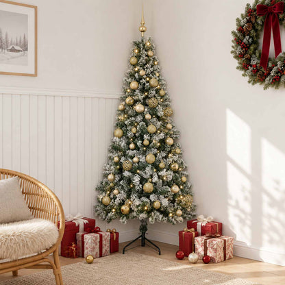 vidaXL Artificial Christmas Tree with Bauble 120 cm 150 LEDs