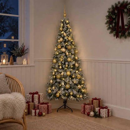 vidaXL Artificial Christmas Tree with Bauble 150 cm 150 LEDs