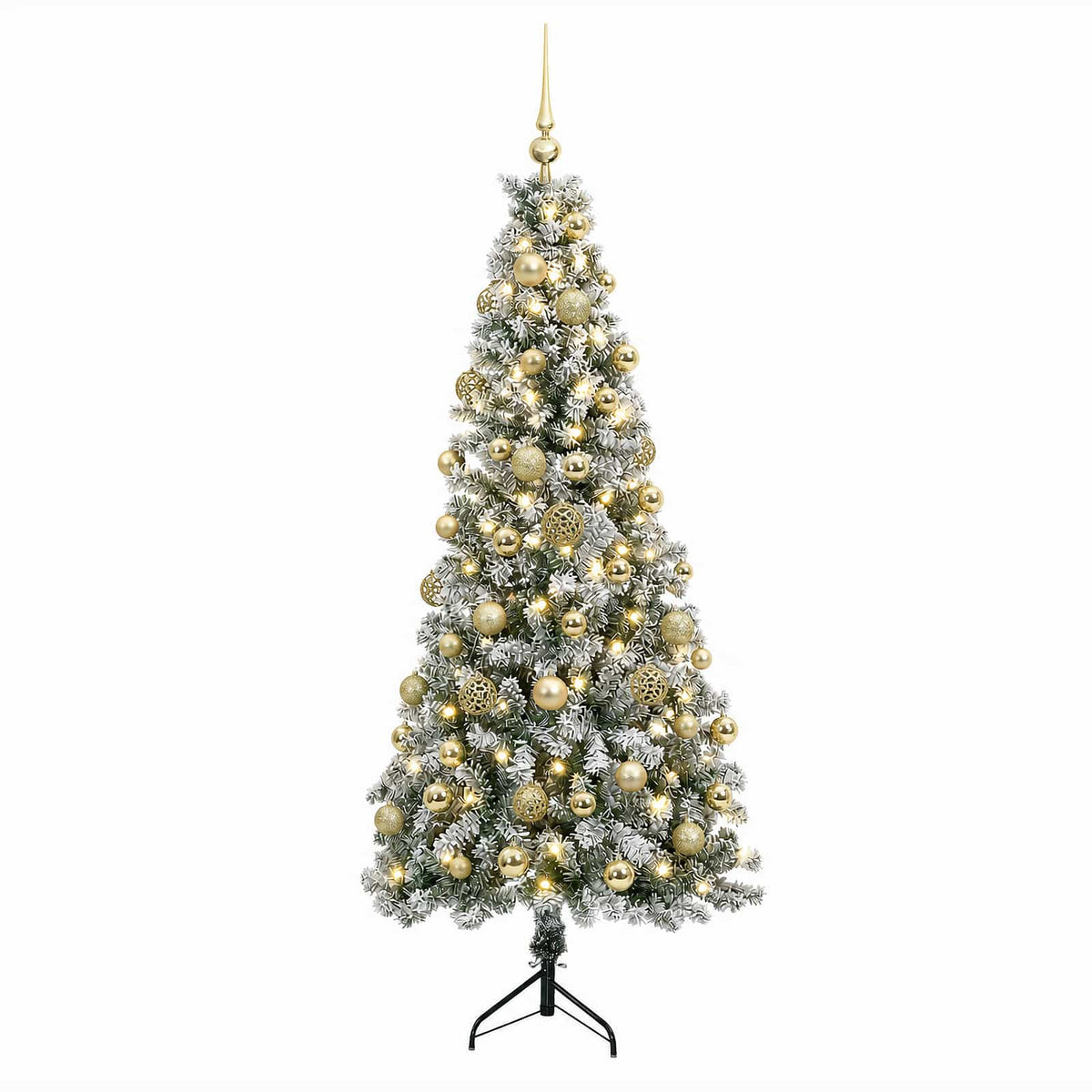 vidaXL Artificial Christmas Tree with Bauble 180 cm 300 LEDs