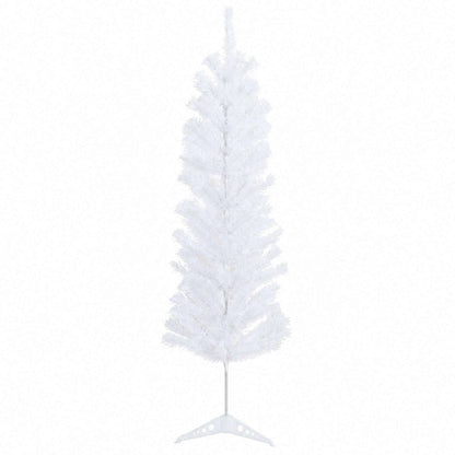 vidaXL Artificial Slim Christmas Tree with Bauble 120 cm 150 LEDs
