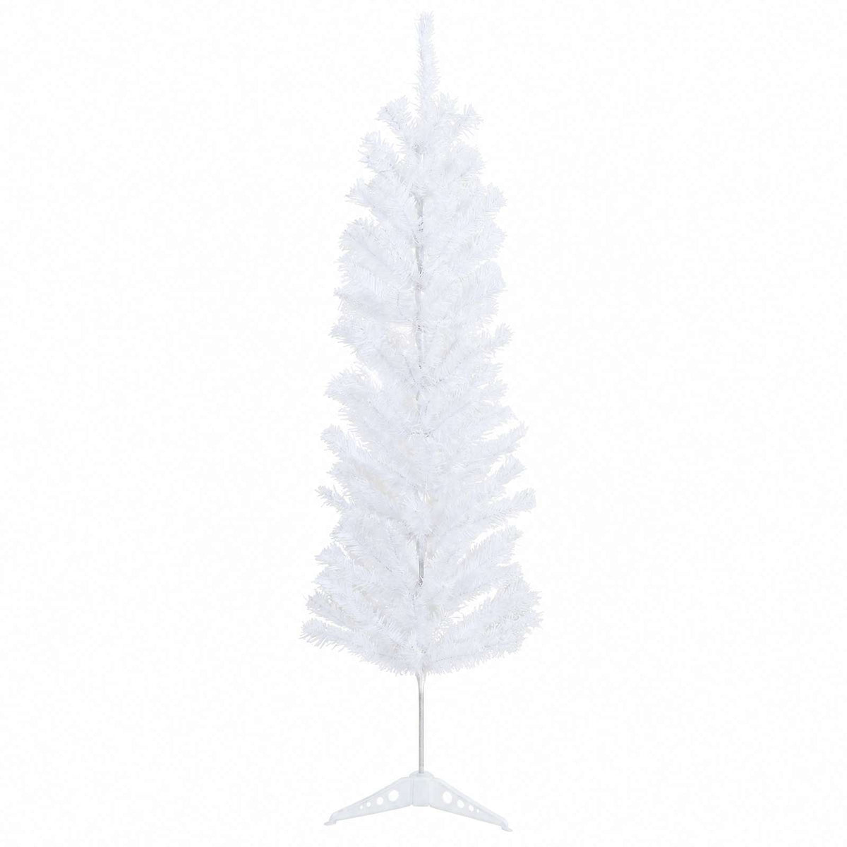 vidaXL Artificial Slim Christmas Tree with Bauble 150 cm 150 LEDs