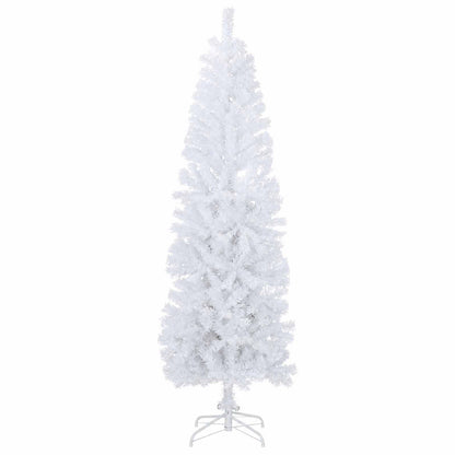 vidaXL Artificial Slim Christmas Tree with Bauble 240 cm 300 LEDs