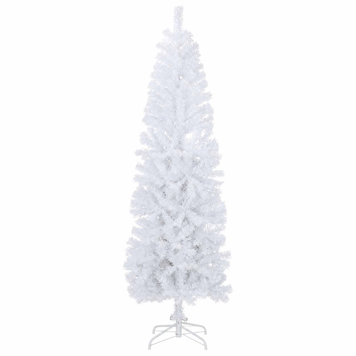 vidaXL Artificial Slim Christmas Tree with Bauble 240 cm 300 LEDs