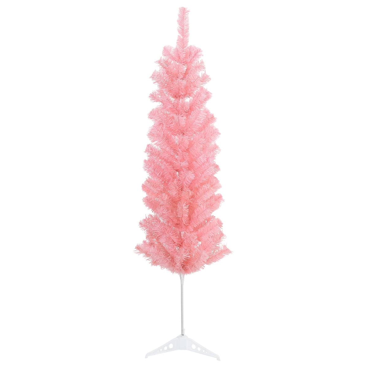 vidaXL Artificial Slim Christmas Tree 120 cm 150 LEDs Warm White
