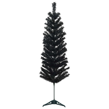 vidaXL Artificial Slim Christmas Tree 150 cm 150 LEDs Warm White