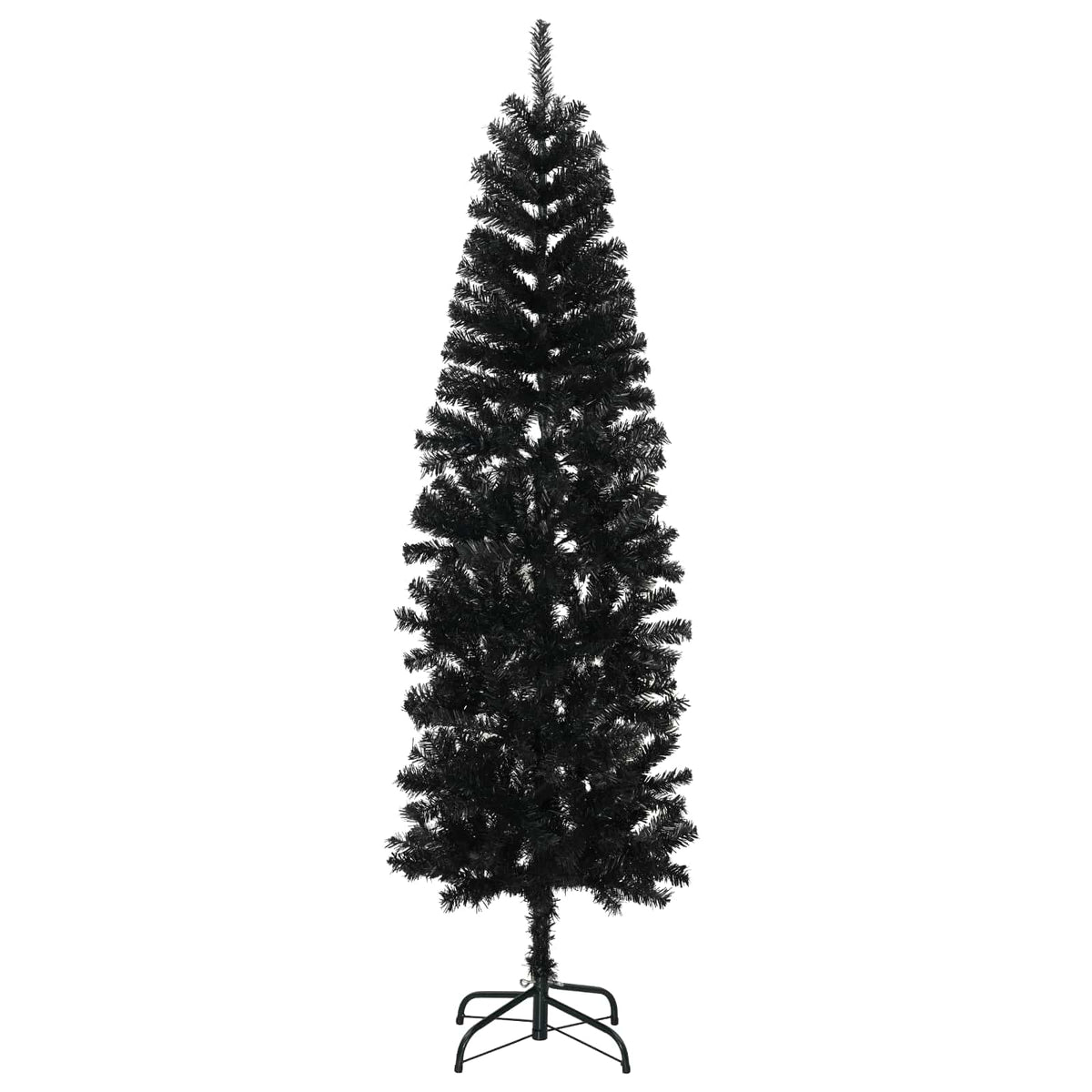 vidaXL Artificial Slim Christmas Tree with Bauble 180 cm 300 LEDs
