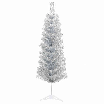vidaXL Artificial Slim Christmas Tree 150 cm 150 LEDs Warm White