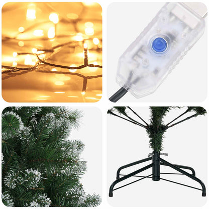 vidaXL Artificial Christmas Tree 120 cm 150 LEDs Warm White
