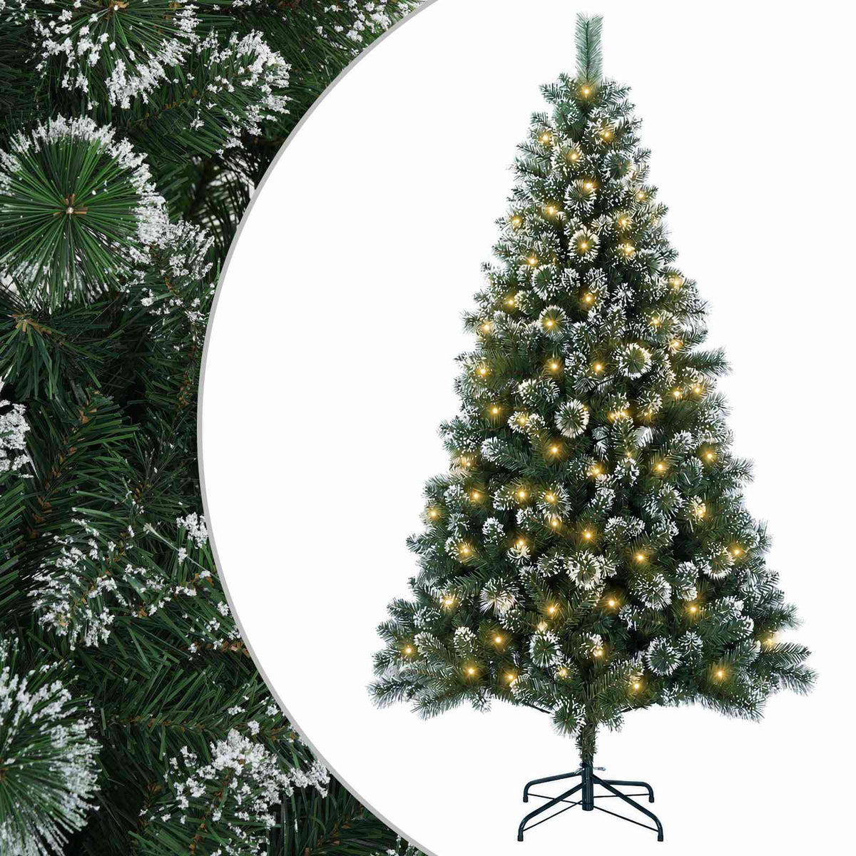 vidaXL Artificial Christmas Tree 120 cm 150 LEDs Warm White