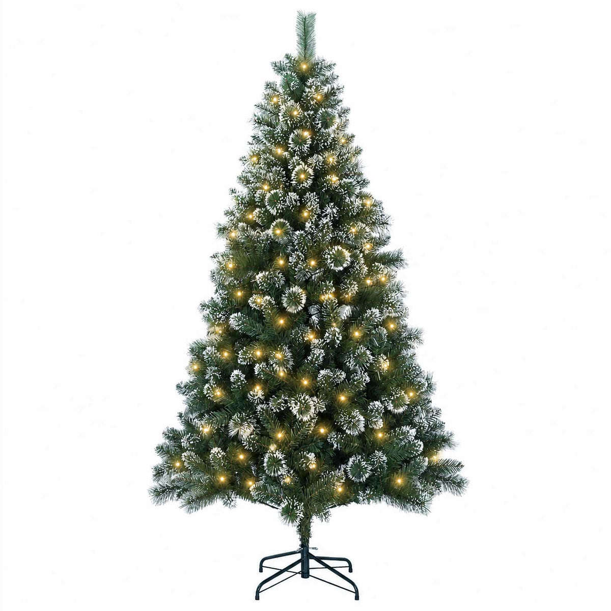 vidaXL Artificial Christmas Tree 120 cm 150 LEDs Warm White