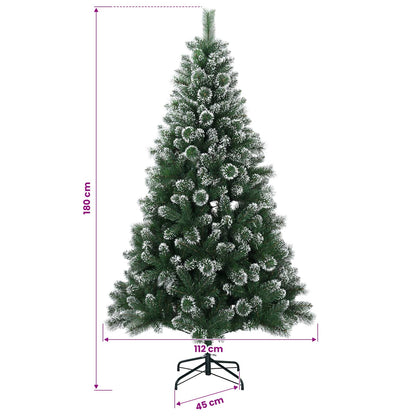 vidaXL Artificial Christmas Tree 180 cm 300 LEDs Warm White