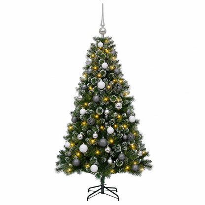 vidaXL Artificial Christmas Tree with Bauble 120 cm 150 LEDs