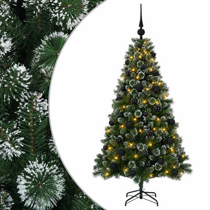 vidaXL Artificial Christmas Tree with Bauble 120 cm 150 LEDs