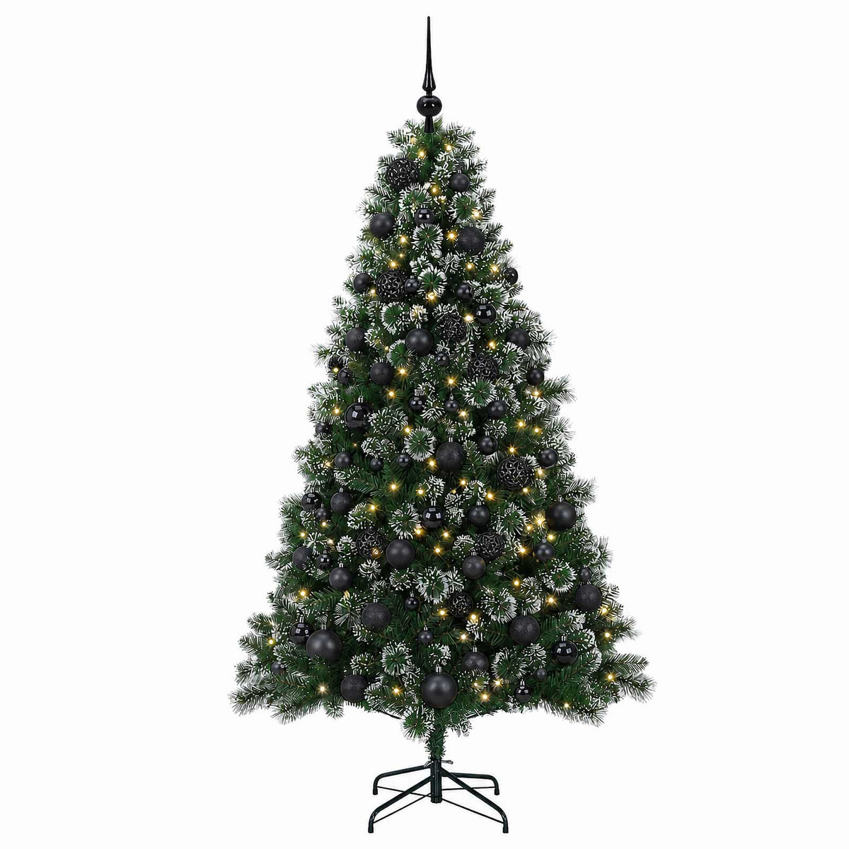 vidaXL Artificial Christmas Tree with Bauble 210 cm 300 LEDs