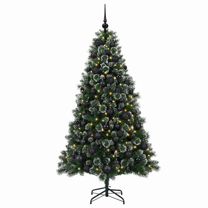 vidaXL Artificial Christmas Tree with Bauble 210 cm 300 LEDs