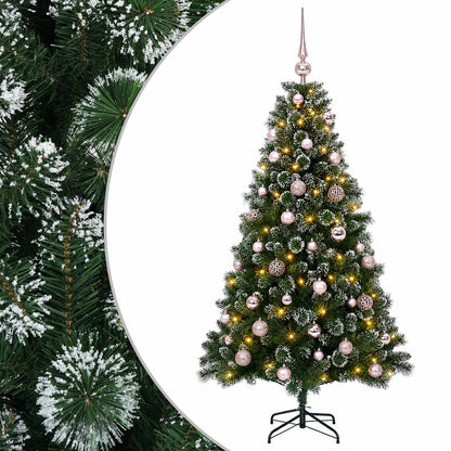 vidaXL Artificial Christmas Tree with Bauble 120 cm 150 LEDs