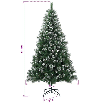vidaXL Artificial Christmas Tree with Bauble 120 cm 150 LEDs