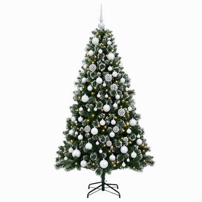vidaXL Artificial Christmas Tree with Bauble 210 cm 300 LEDs