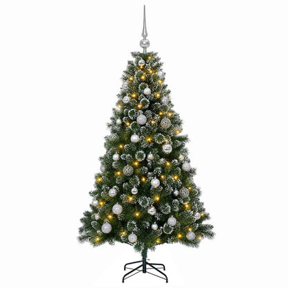 vidaXL Artificial Christmas Tree with Bauble 120 cm 150 LEDs