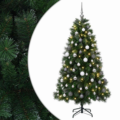 vidaXL Artificial Christmas Tree with Bauble 210 cm 300 LEDs