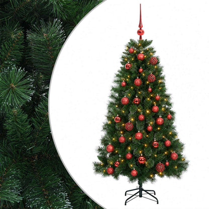 vidaXL Artificial Christmas Tree with Bauble 120 cm 150 LEDs