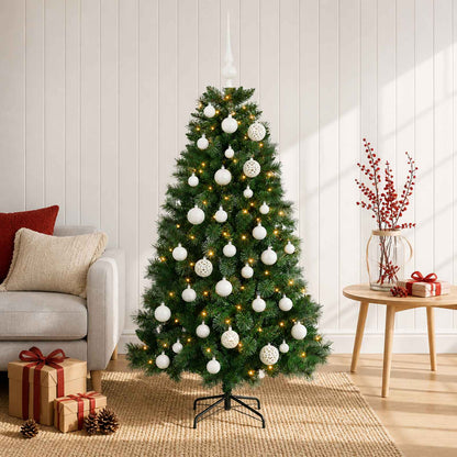vidaXL Artificial Christmas Tree with Bauble 150 cm 150 LEDs