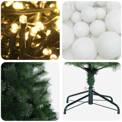 vidaXL Artificial Christmas Tree with Bauble 150 cm 150 LEDs