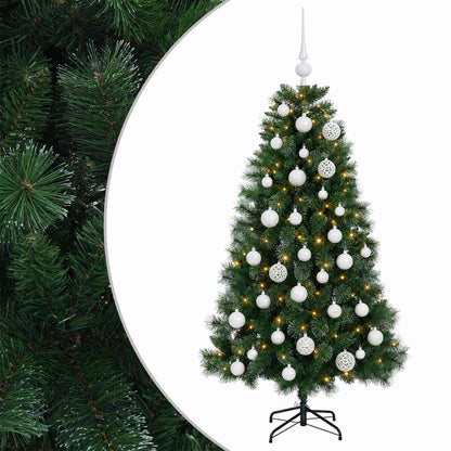 vidaXL Artificial Christmas Tree with Bauble 150 cm 150 LEDs