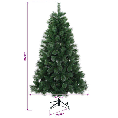 vidaXL Artificial Christmas Tree with Bauble 150 cm 150 LEDs