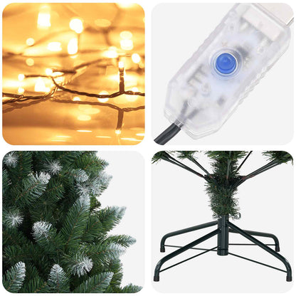 vidaXL Artificial Christmas Tree 180 cm 300 LEDs Warm White