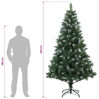 vidaXL Artificial Christmas Tree 240 cm 300 LEDs Warm White