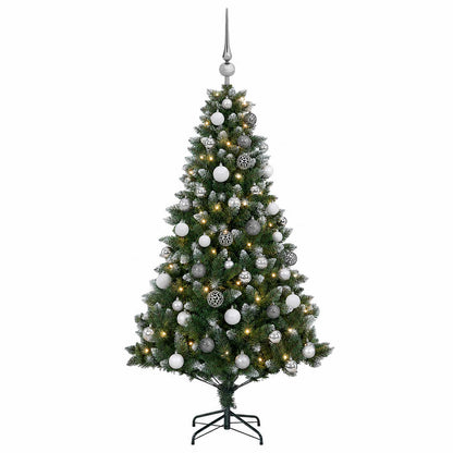 vidaXL Artificial Christmas Tree with Bauble 150 cm 150 LEDs