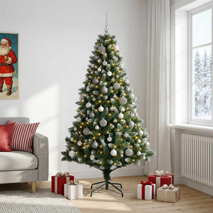 vidaXL Artificial Christmas Tree with Bauble 180 cm 300 LEDs