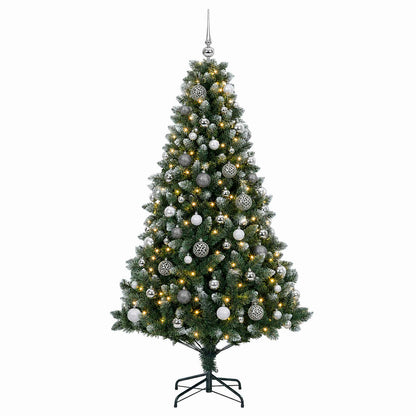 vidaXL Artificial Christmas Tree with Bauble 180 cm 300 LEDs