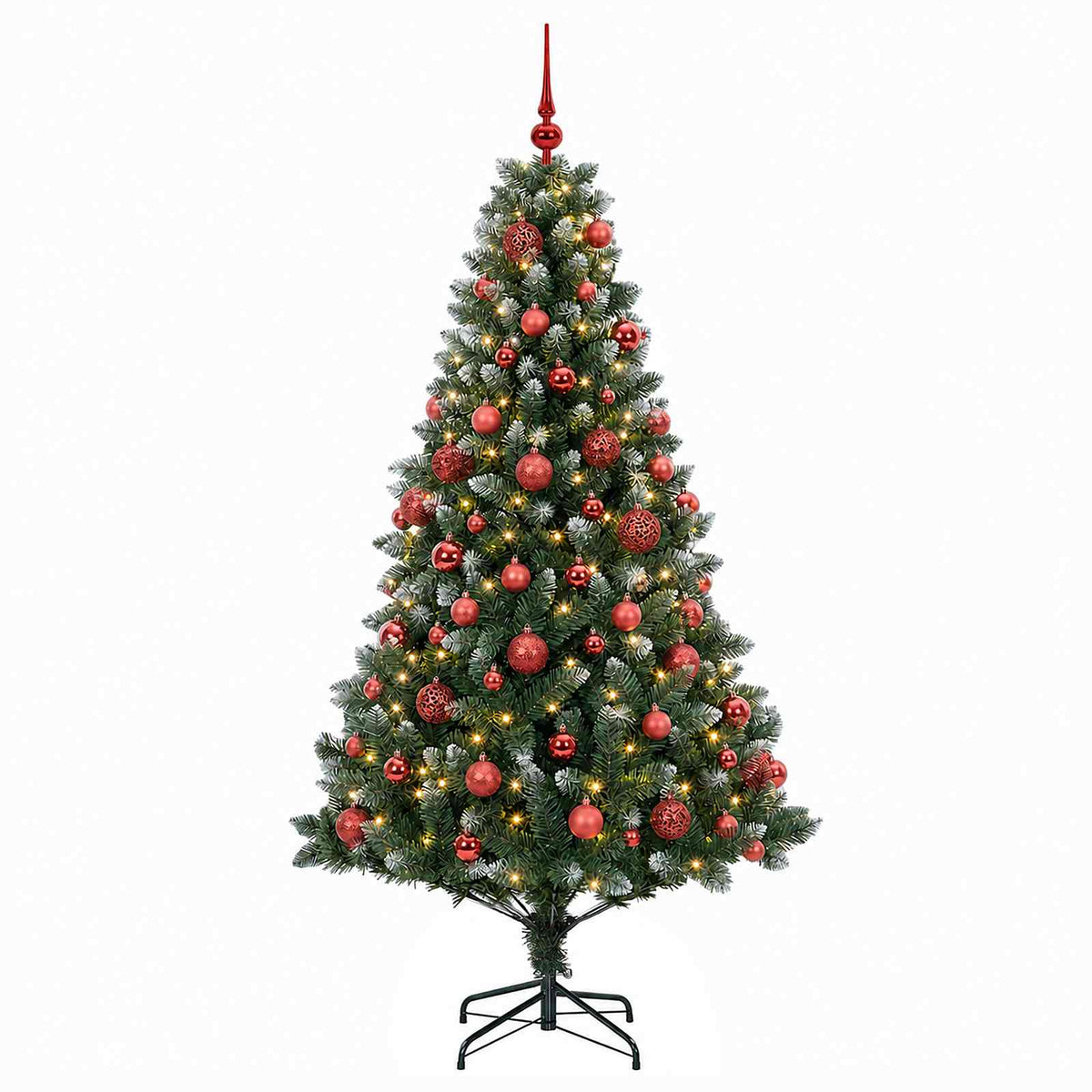 vidaXL Artificial Christmas Tree with Bauble 240 cm 300 LEDs