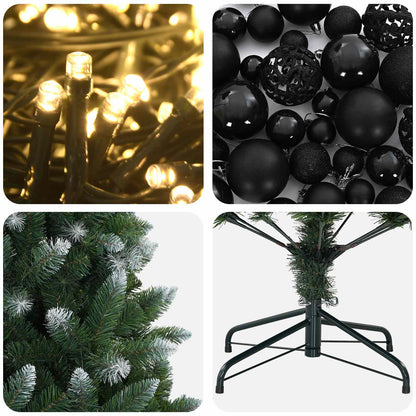 vidaXL Artificial Christmas Tree with Bauble 180 cm 300 LEDs