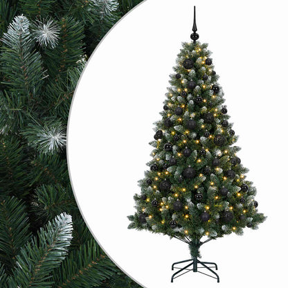 vidaXL Artificial Christmas Tree with Bauble 180 cm 300 LEDs