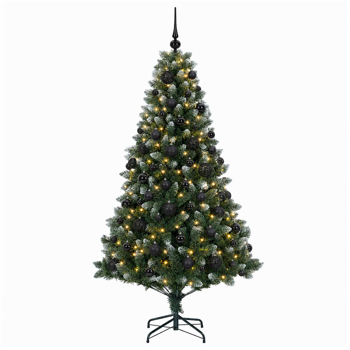 vidaXL Artificial Christmas Tree with Bauble 180 cm 300 LEDs